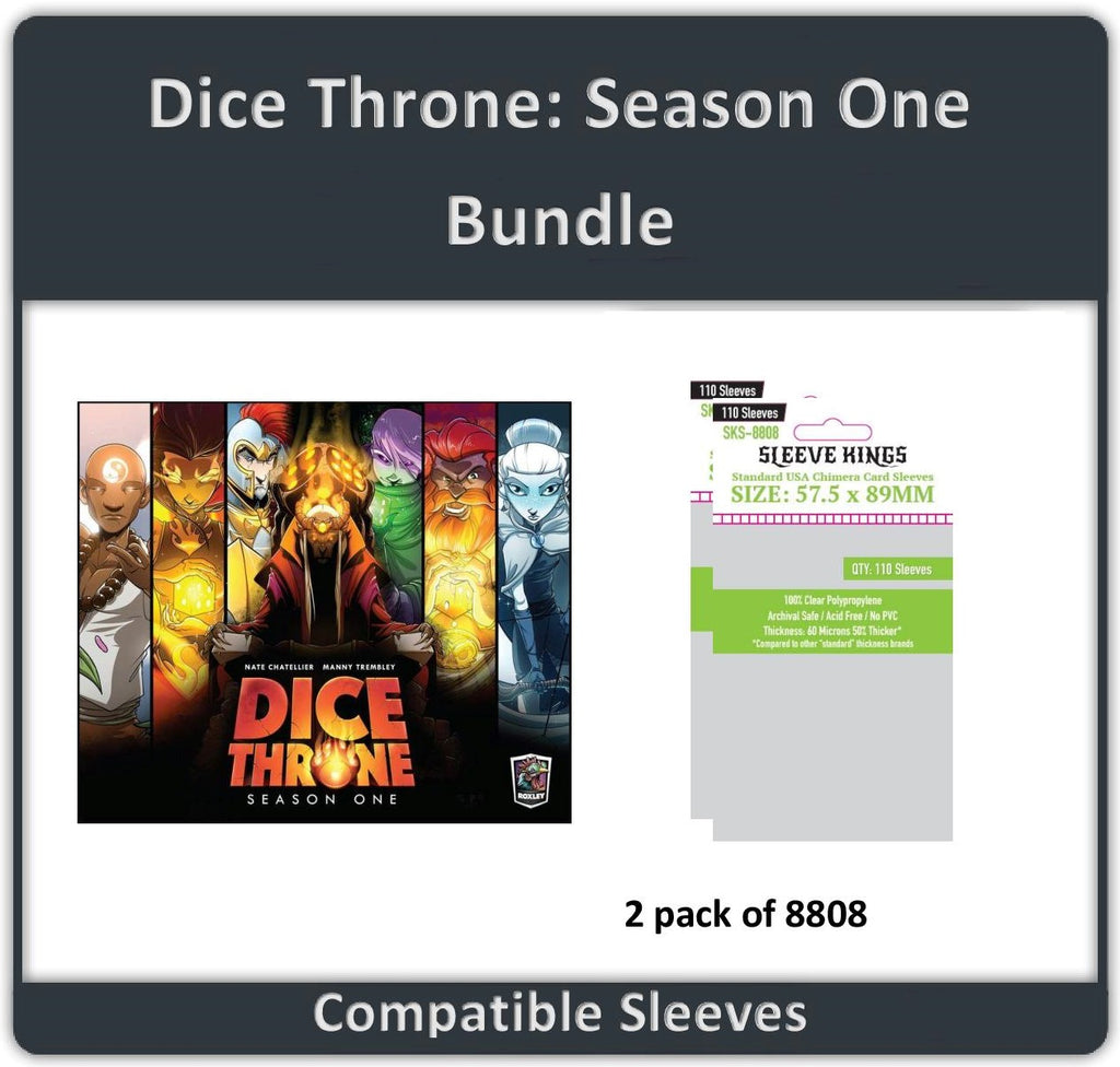"Dice Throne: Season One" Compatible Sleeve Bundle (8808 X 2)
