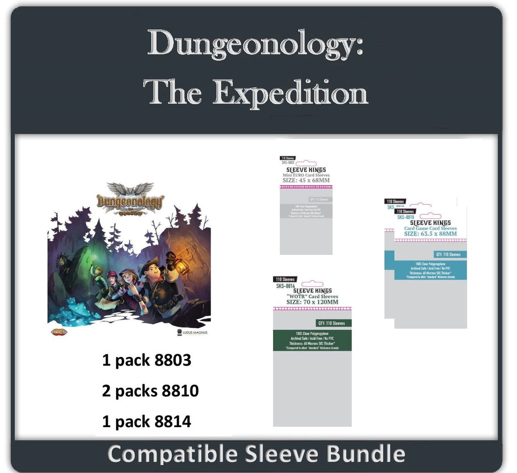 "Dungeonology The Expedition" Compatible Sleeve Bundle (8803 X 1 + 8810 X 2 + 8814 X 1)