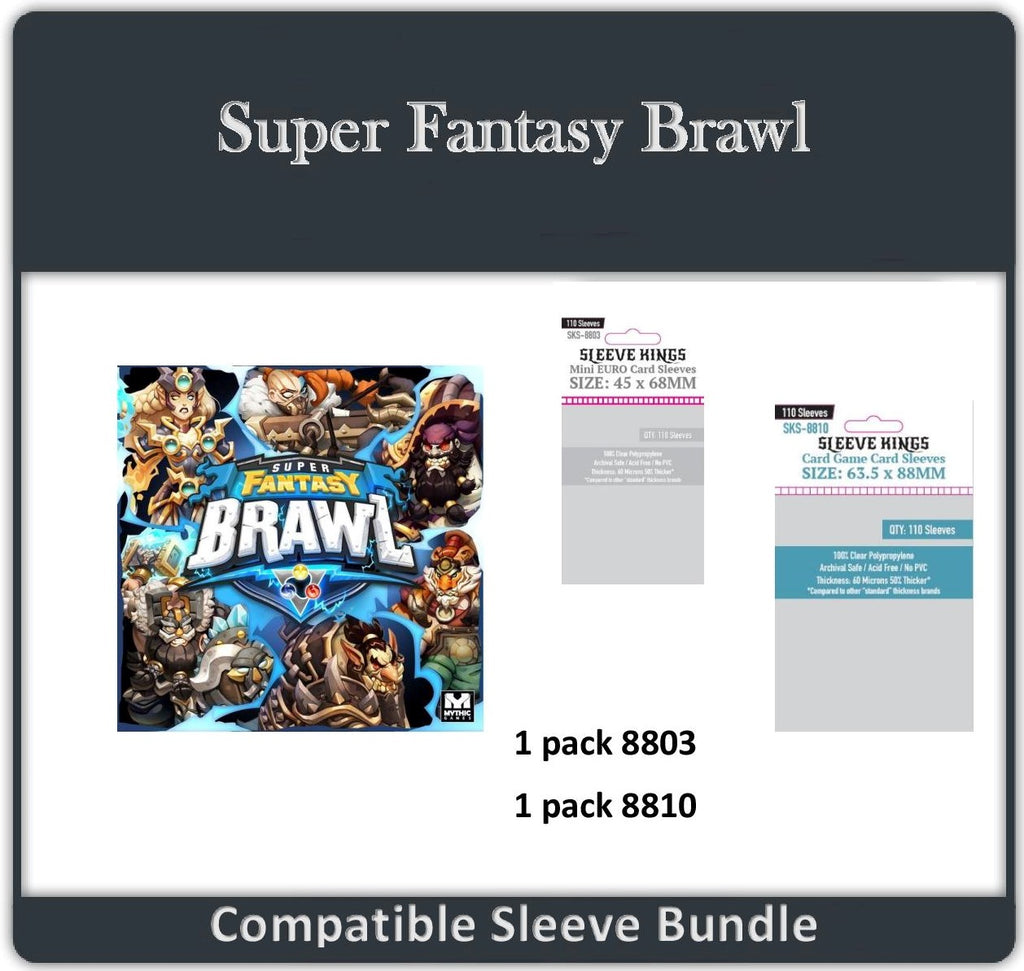 Super Fantasy Brawl Compatible Card Sleeves - Sleeve Kings sleevekings Super Fantasy Brawl Compatible Card Sleeves - Sleeve Kings sleevekings