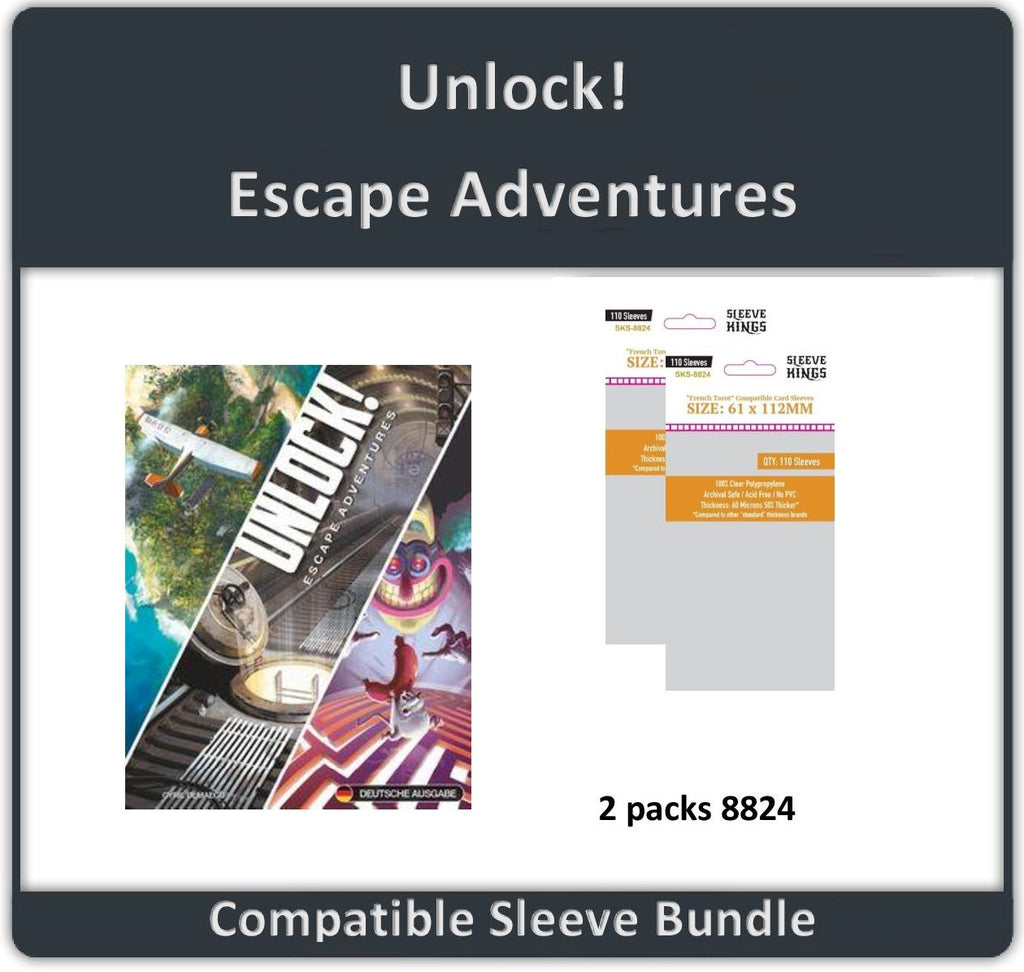 "Unlock! Escape Adventures" Compatible Sleeve Bundle (8824 X 2)