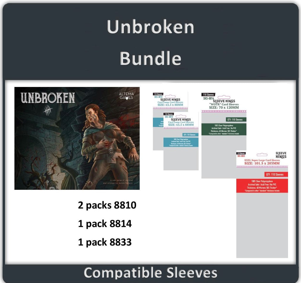 "Unbroken" Compatible Sleeve Bundle (8810 X 2 + 8814 X 1 + 8833 X 1)