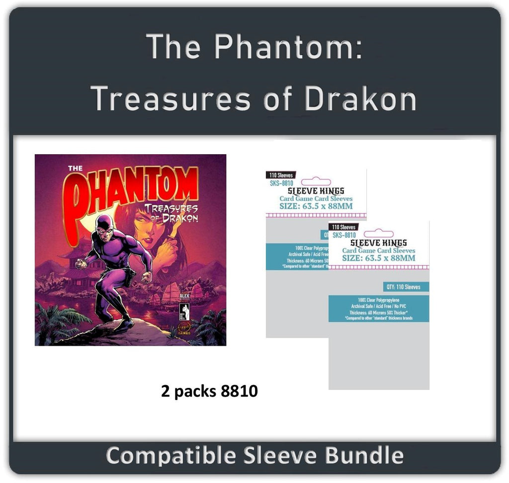 phantom card sleeves The Phantom: Treasures of Drakon" Compatible Sleeve Bundle (8810 X 2) – sleevekings
