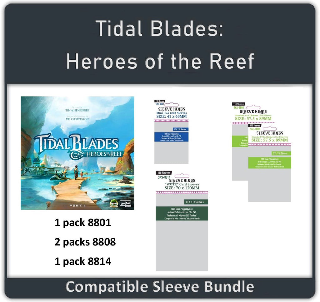 "Tidal Blades: Heroes of the Reef" Compatible Sleeve Bundle (8801 X 1 + 8808 X 2 + 8814 X 1)