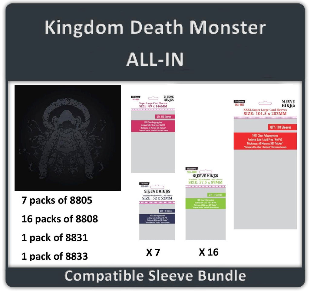 "Kingdom Death Monster All In Edition" (8805 X 7 + 8808 X 16 +8831 X 1 + 8833 X 1)