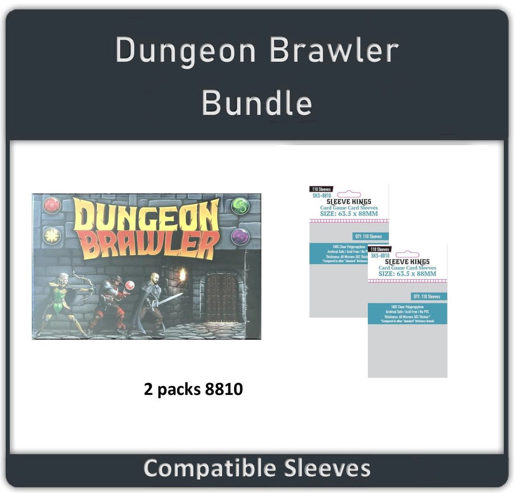 "Dungeon Brawler" Compatible Sleeve Bundle (8810 X 2)