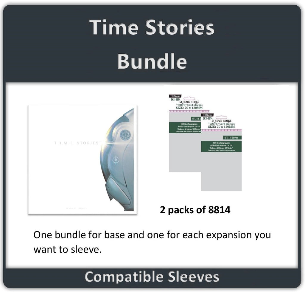 "T.I.M.E Stories" One Bundle Per Expansion Compatible Sleeve Bundle (8814 X 2)