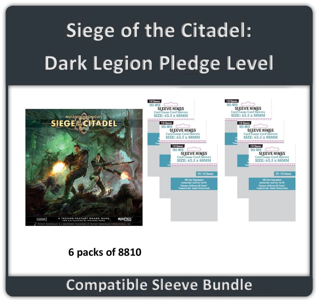 "Siege of the Citadel: Dark Legion Pledge Level" Compatible Sleeve Bundle (8810 X 6)