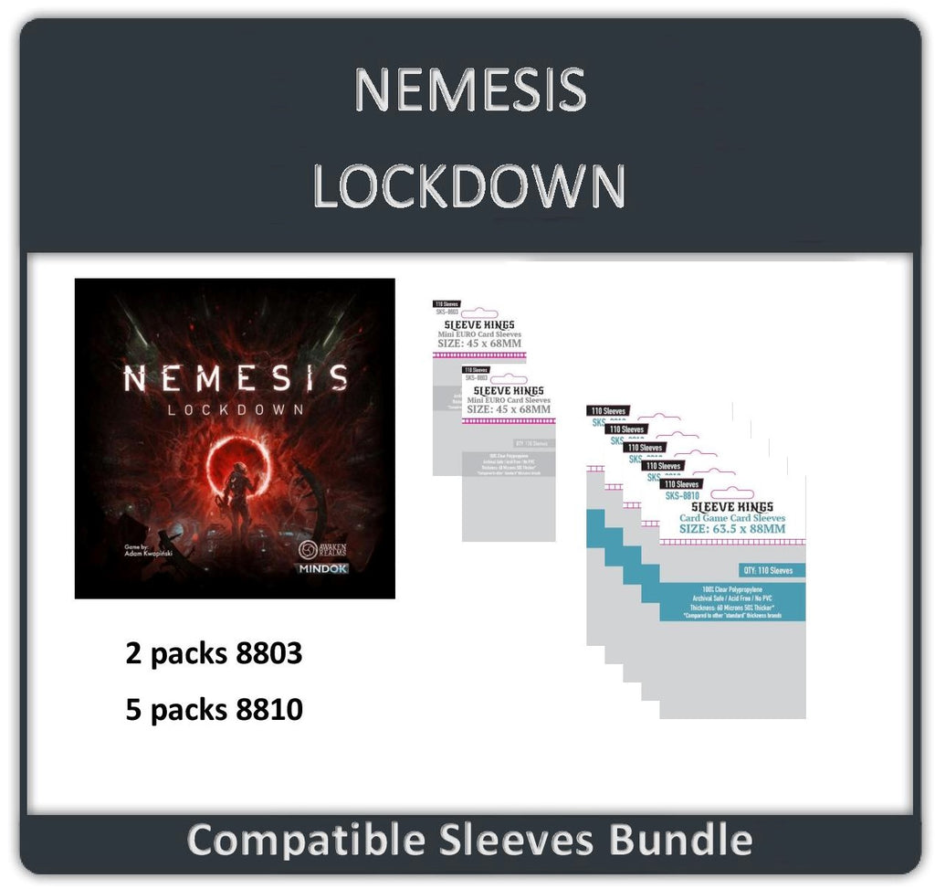 "Nemesis Game ALL IN" Compatible Sleeve Bundle (8810 X 5 + 8803 X 2)