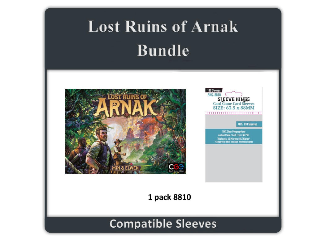 "Lost Ruins of Arnak" Compatible Sleeve Bundle (8810 X 1)