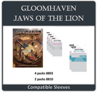 "Gloomhaven: Jaws of the Lion" Compatible Card Sleeve Bundle (8803 X 4 + 8810 X 2)