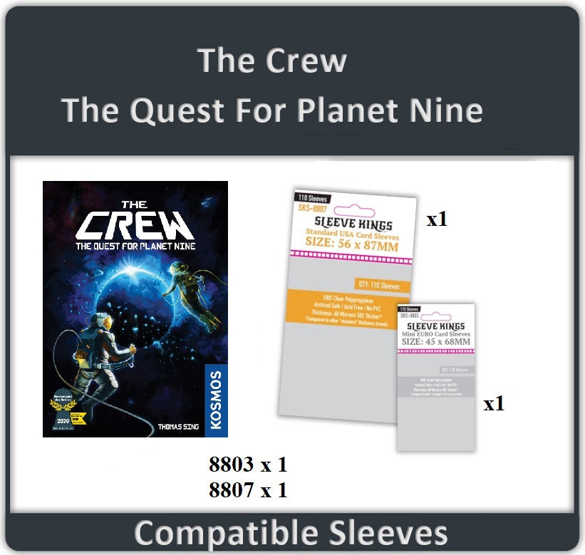 "The Crew: The Quest for Planet Nine" Compatible Sleeve Bundle (8803 X 1 + 8807 X 1)