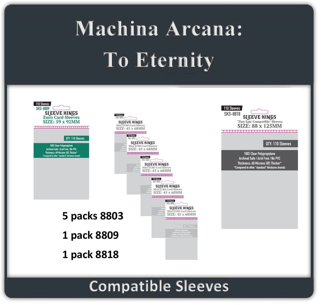 "Machina Arcana: To Eternity" Compatible Sleeve Bundle (8803 X 5 + 8809 X 1 + 8818 X 1)