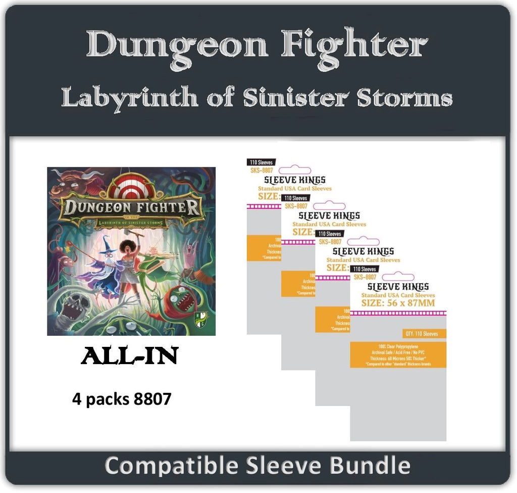 "Dungeon Fighter Labyrinth of Sinister Storms" All-in Compatible Sleeve Bundle (8807 X 4)