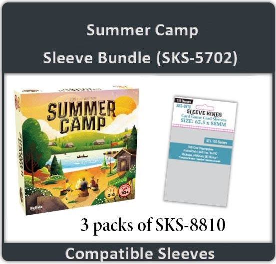 "Summer Camp Board Game" Compatible Card Sleeve Bundle (8810 X 3)