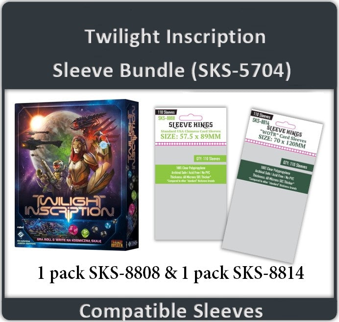 Twilight Inscription Compatible Card Sleeve Bundle (8808 X 1 + 8814 X 1) Twilight Inscription Compatible Card Sleeve Bundle (8808 X 1 + 8814 X 1)
