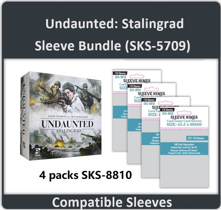 ugin card sleeves Undaunted: Stalingrad Compatible Card Sleeve Bundle (8810 X 4)