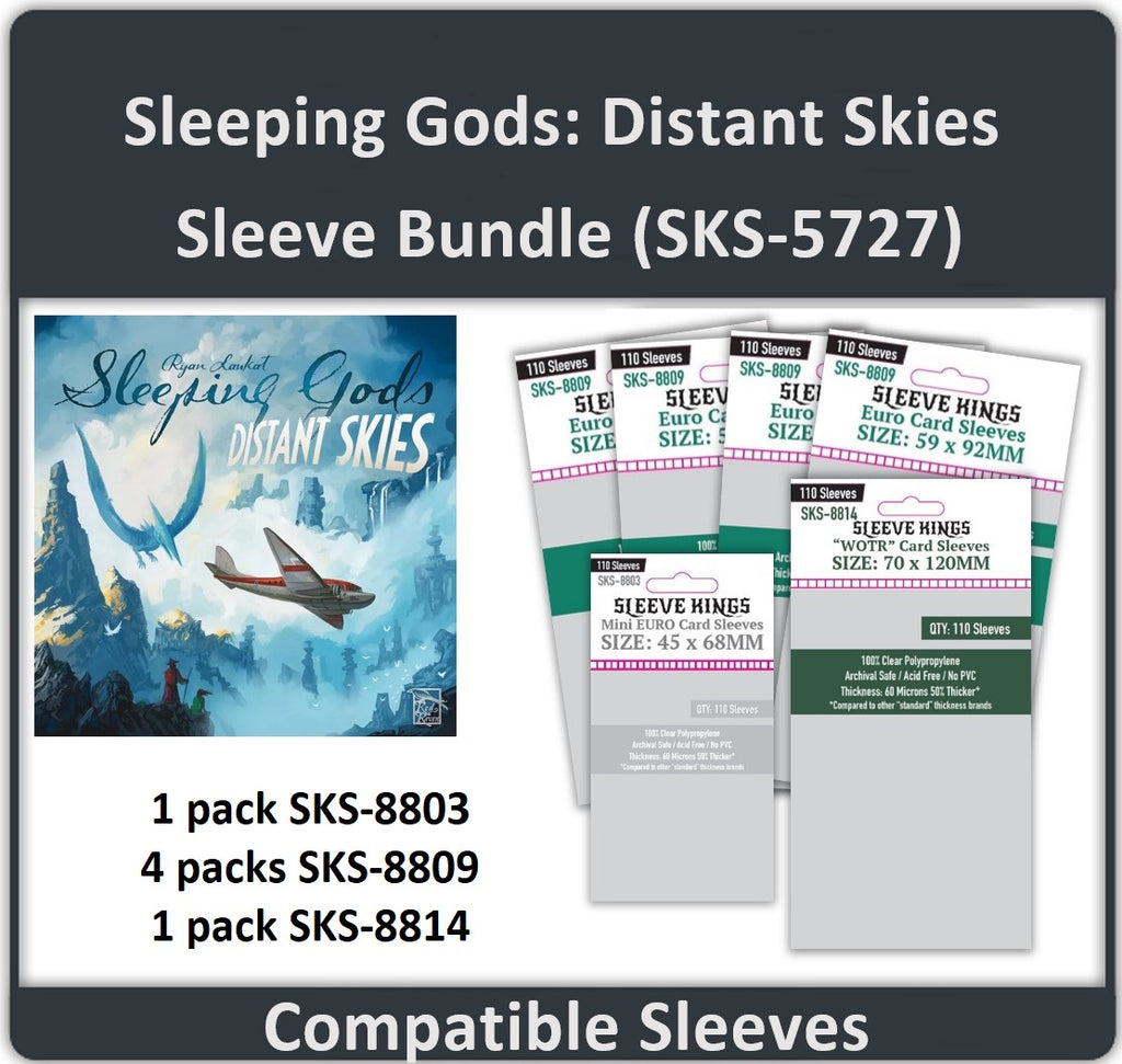 "Sleeping Gods: Distant Skies" Compatible Sleeve Bundle (8803 X 1, 8809 X 4, 8814 X1) PREORDER