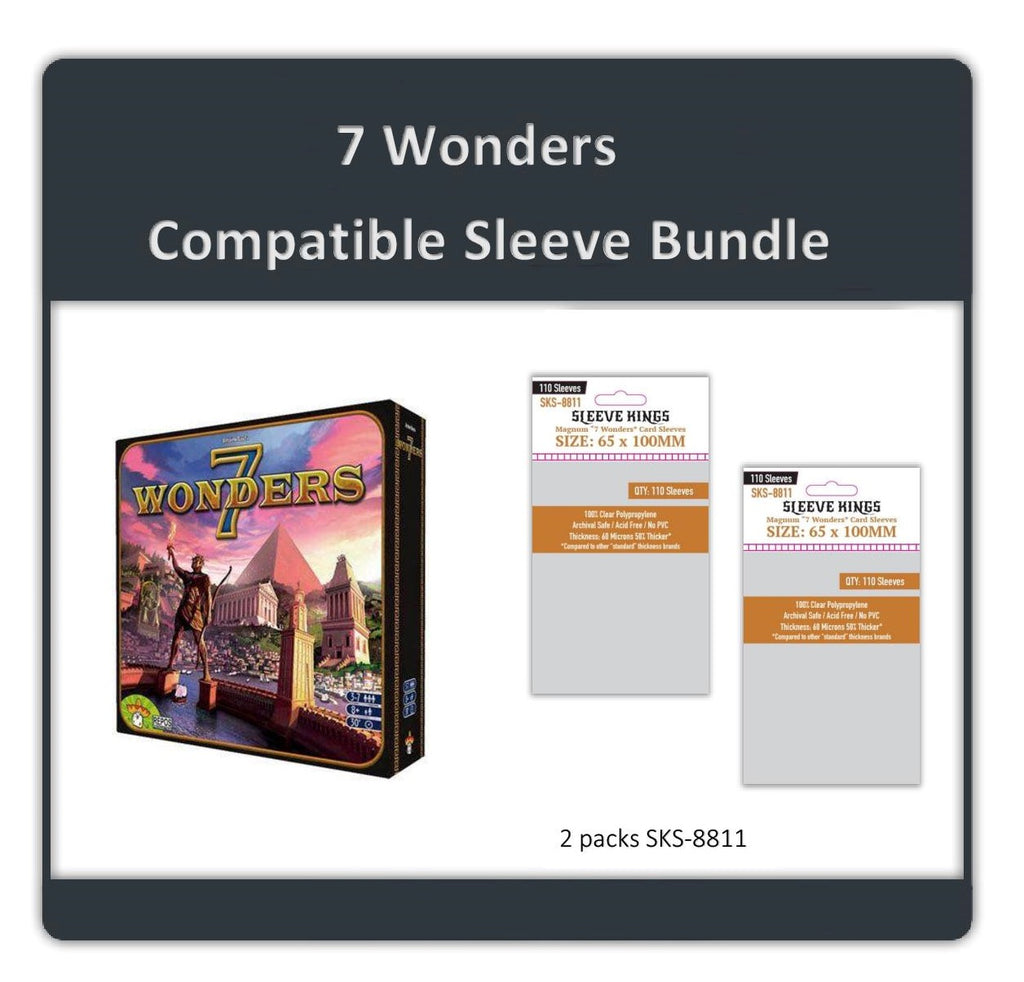"7 Wonders" Compatible Sleeve Bundle (8811 X 2) "7 Wonders" Compatible Sleeve Bundle (8811 X 2)