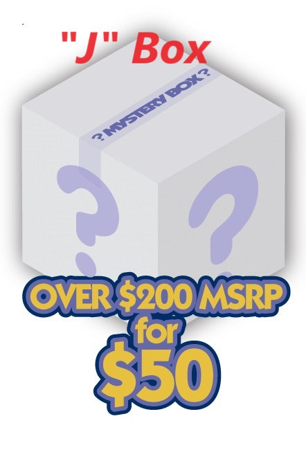 "J" Box -$210 MSRP Mystery Box (7 Games)