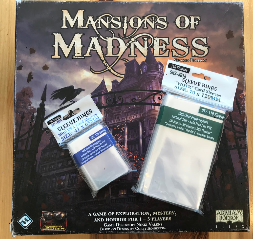 Mansions of Madness (2nd Edition) Compatible Sleeve Bundle (8801 X 2 + 8814 X 1) Mansions of Madness (2nd Edition) Compatible Sleeve Bundle (8801 X 2 + 8814 X 1)