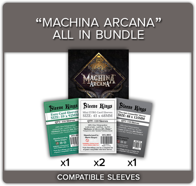 "Machina Arcana All In" Compatible Sleeve Bundle ( 8803 X 2 + 8809 X 1 + 8818 X 1)