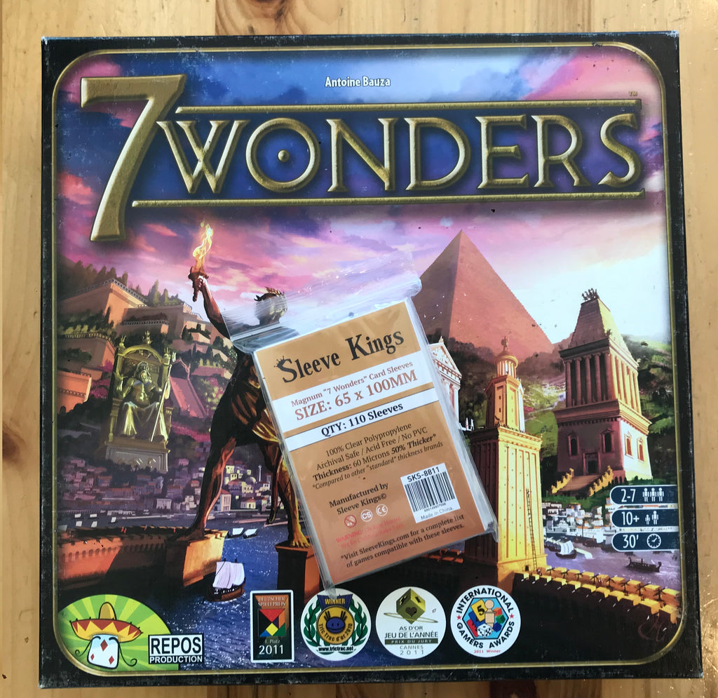 7 Wonders Board Game Compatible Card Sleeves - Sleeve Kings sleevekings 7 Wonders Board Game Compatible Card Sleeves - Sleeve Kings sleevekings