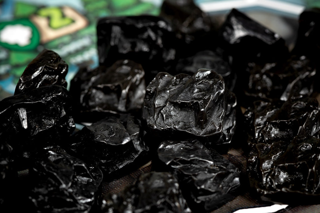 Painted Resin 10-pack Resource Tokens: Coal